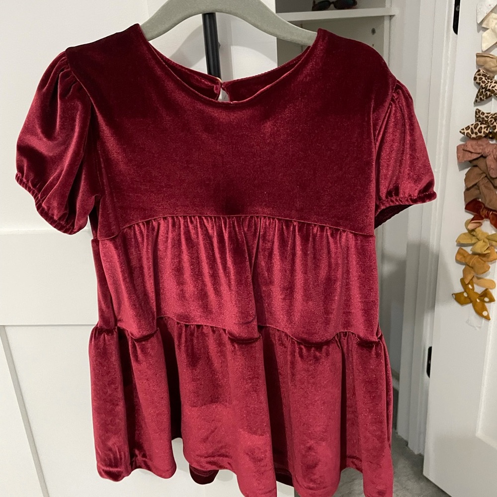 Zara Red Velvet Christmas Dress